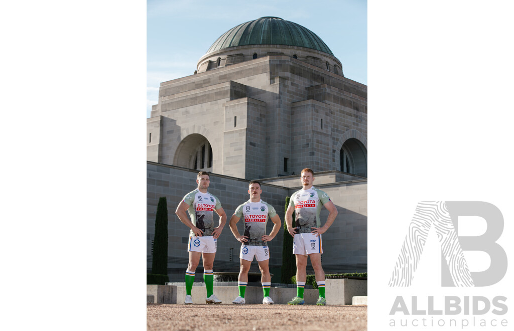 7. Jamal Fogarty - Match Worn and Signed Canberra Raiders 2025 ANZAC Jersey - Round 8 V Dolphins - Proceeds Towards ANZAC Foundation