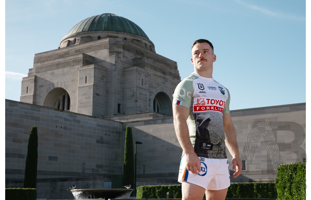7. Jamal Fogarty - Match Worn and Signed Canberra Raiders 2025 ANZAC Jersey - Round 8 V Dolphins - Proceeds Towards ANZAC Foundation
