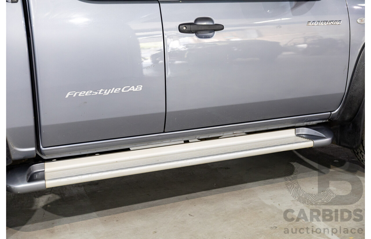 6/2008 Mazda BT50 B3000 Freestyle DX+ P/Up Gloaming Silver Metallic Turbo Diesel 3.0L