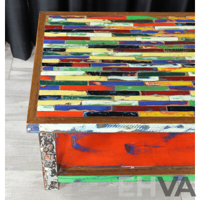 Hand Painted Balinese Side Table