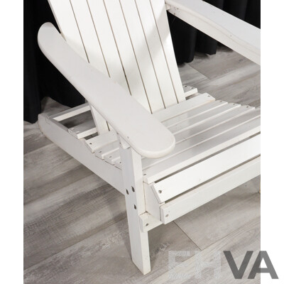 Pair of Vintage Timber Sunrise Chairs with Footstools