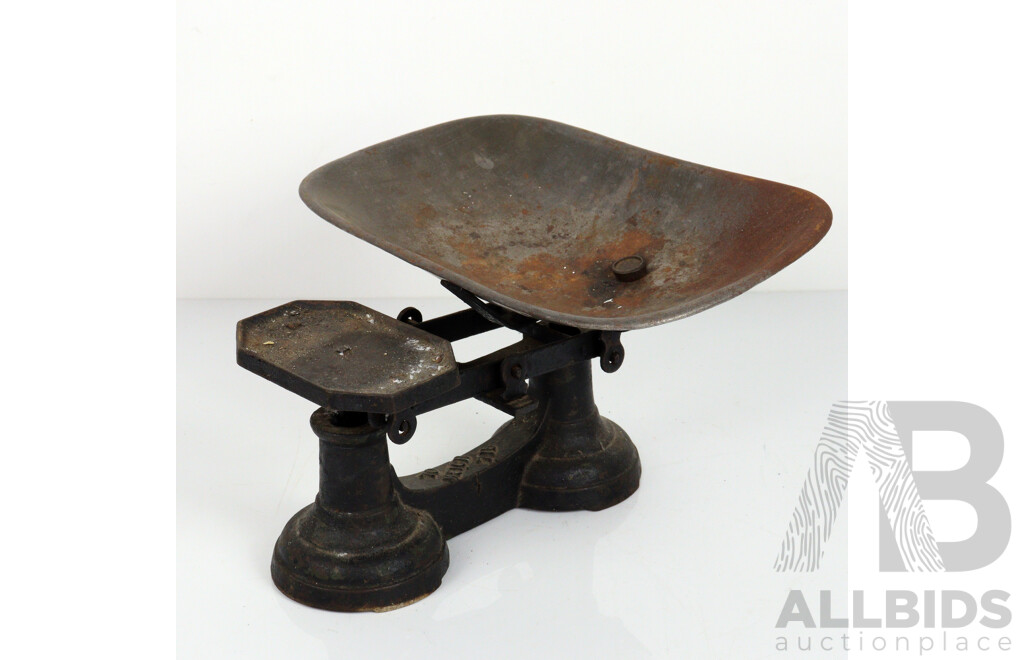 Pair of Vintage Cast Iron Balance Scales