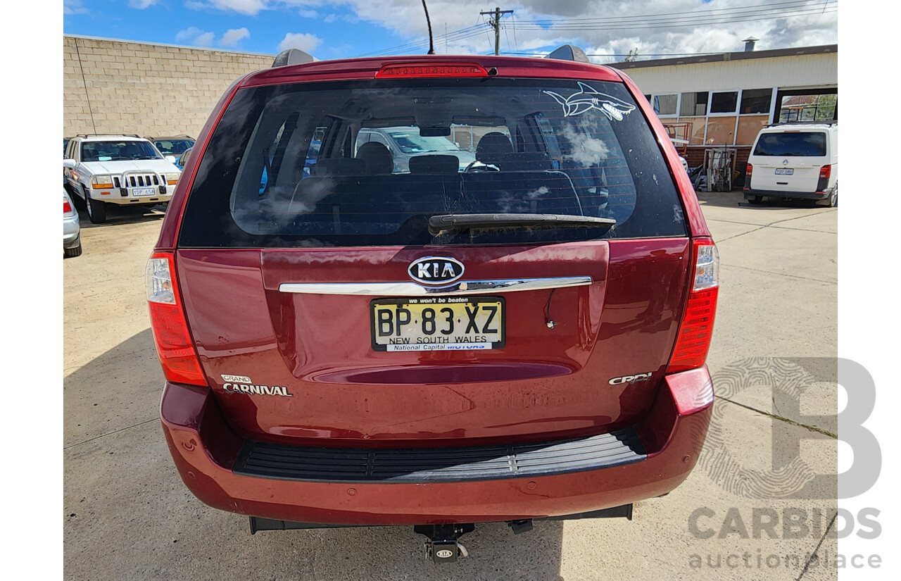 3/2012 Kia Grand Carnival Si VQ MY12 4d Wagon Red 2.2L
