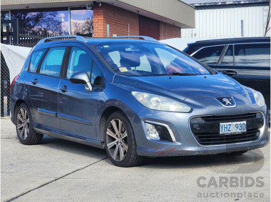 2/2012 Peugeot 308 Active Touring HDi  4d Wagon Grey 2.0L