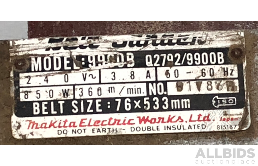 Makita 76mm Electric Belt Sander
