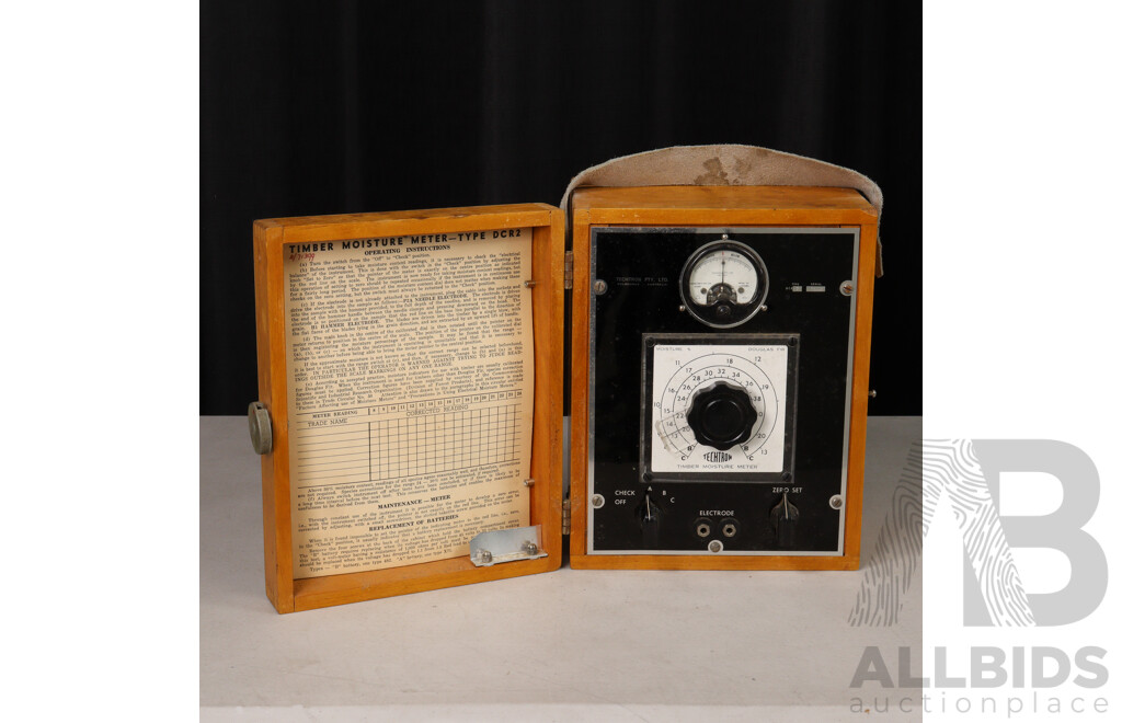 Vintage Timber Moisture Meter, Type DCR2, by Techtron PTY. LTD