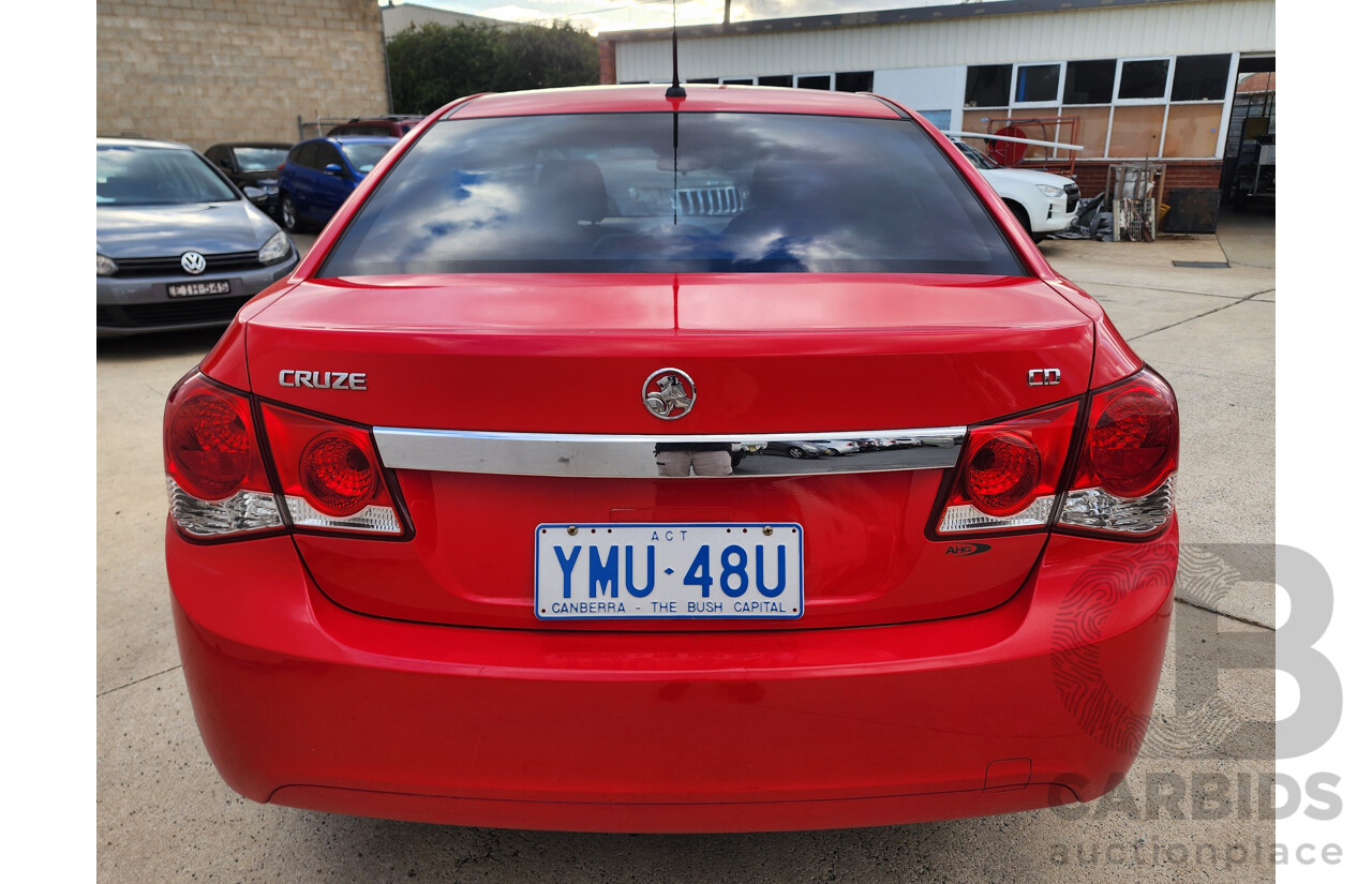 7/2010 Holden Cruze CD JG 4d Sedan Red 1.8L
