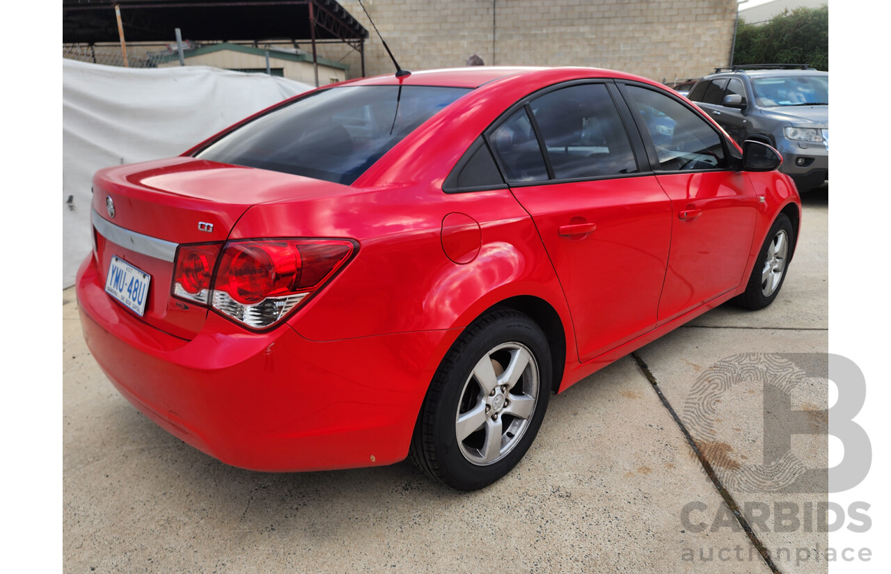 7/2010 Holden Cruze CD JG 4d Sedan Red 1.8L