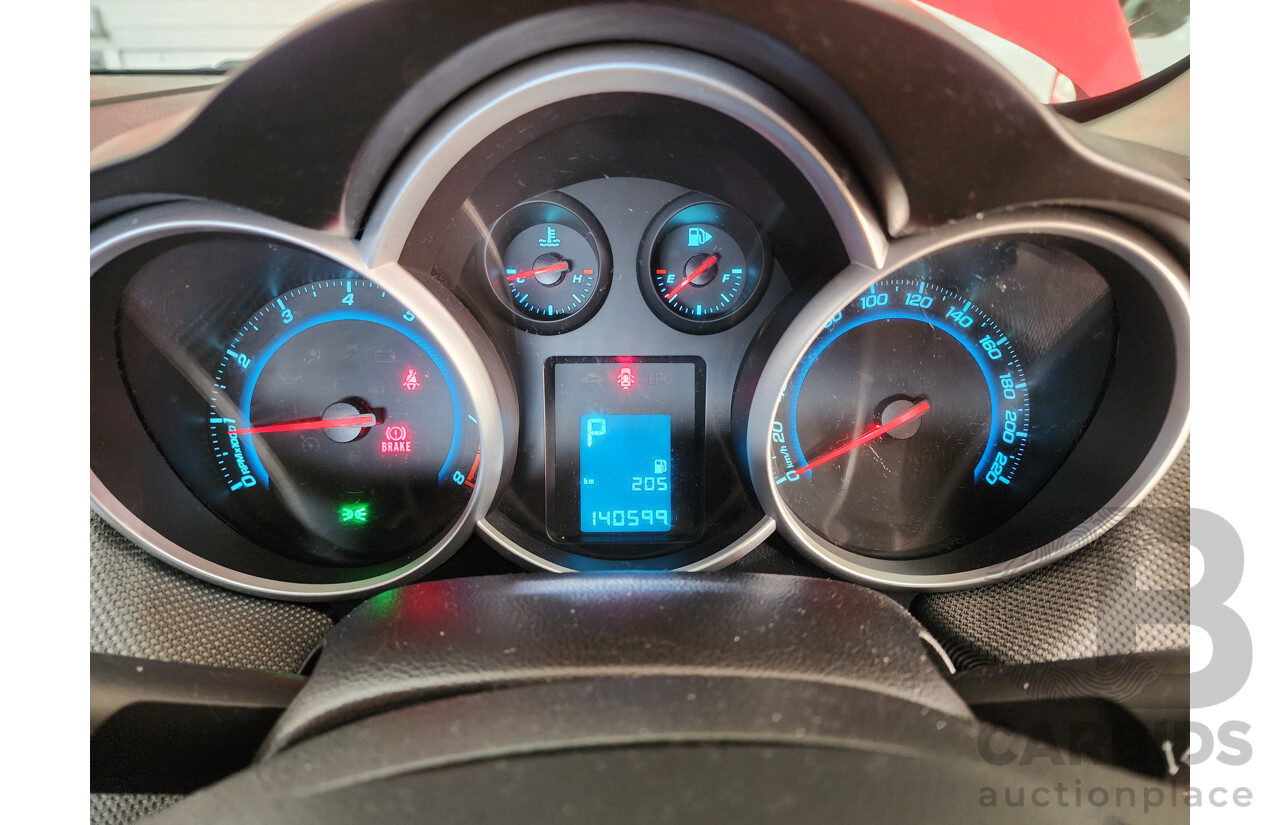 7/2010 Holden Cruze CD JG 4d Sedan Red 1.8L