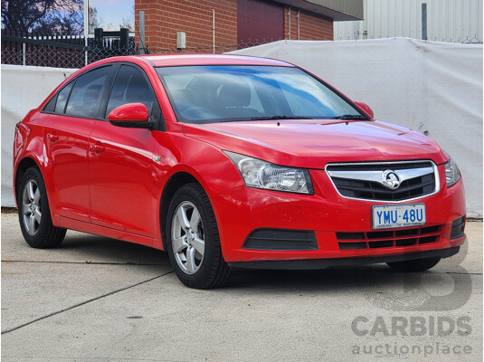 7/2010 Holden Cruze CD JG 4d Sedan Red 1.8L