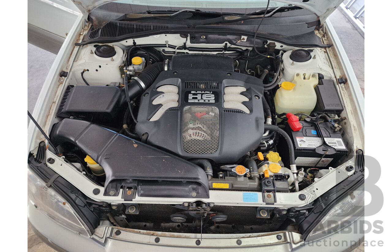 7/2002 Subaru Outback H6 MY02 4d Wagon White / Grey 3.0L