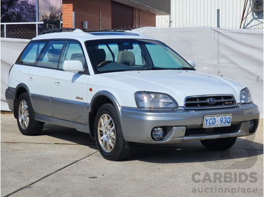 7/2002 Subaru Outback H6 MY02 4d Wagon White / Grey 3.0L