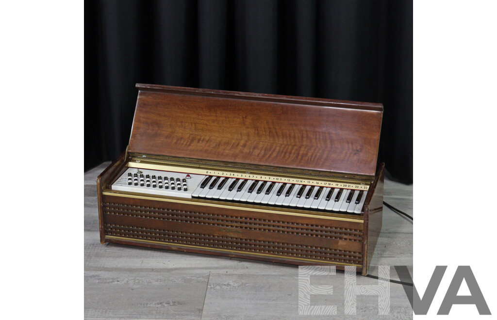 Vintage Italian Timber Cased Electric Organ