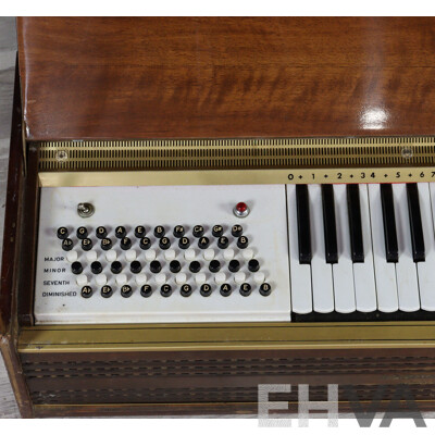Vintage Italian Timber Cased Electric Organ