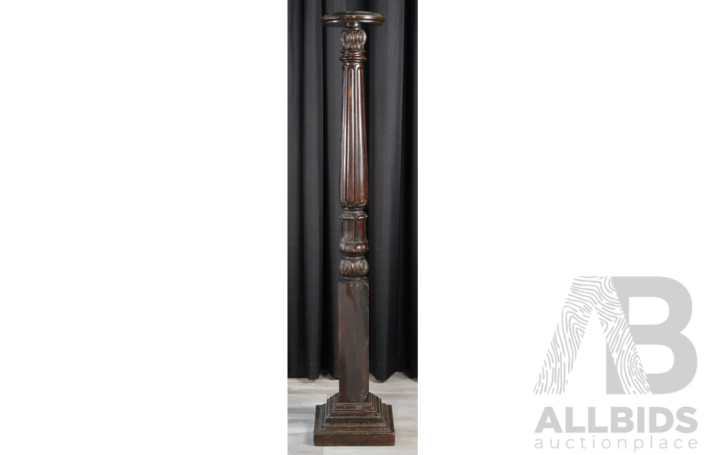 Reproduction Wooden Pedestal Column