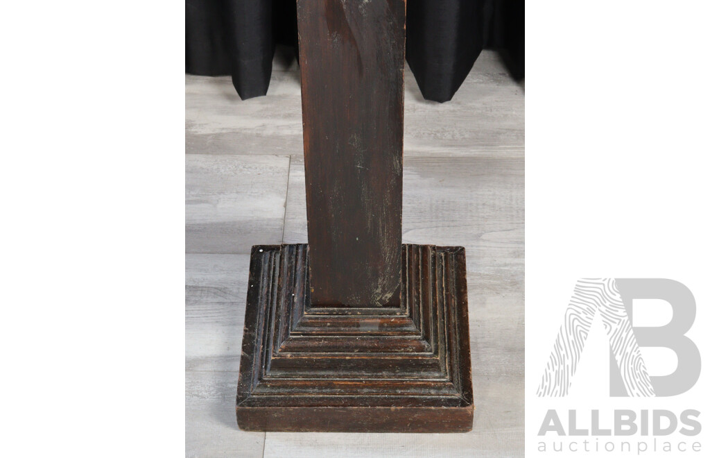 Reproduction Wooden Pedestal Column