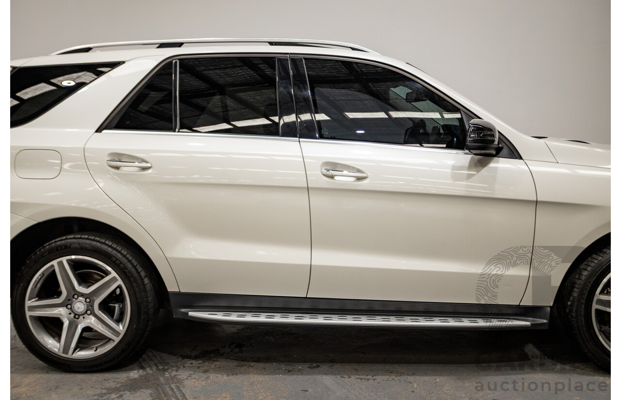 1/2016 Mercedes Benz GLE350d AMG Line (AWD) W166 4d Wagon Diamond White Metallic Turbo Diesel V6 3.0L