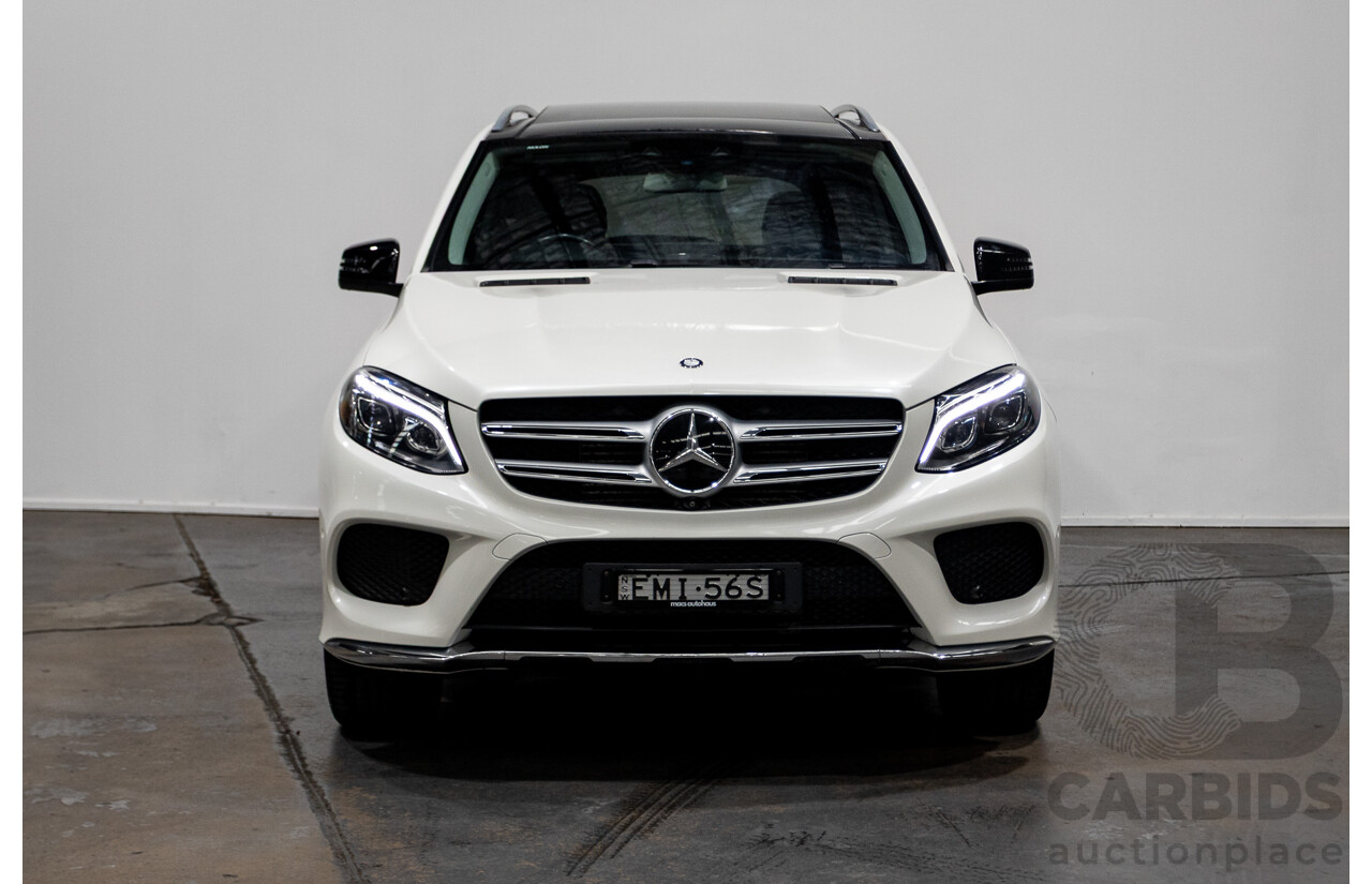 1/2016 Mercedes Benz GLE350d AMG Line (AWD) W166 4d Wagon Diamond White Metallic Turbo Diesel V6 3.0L