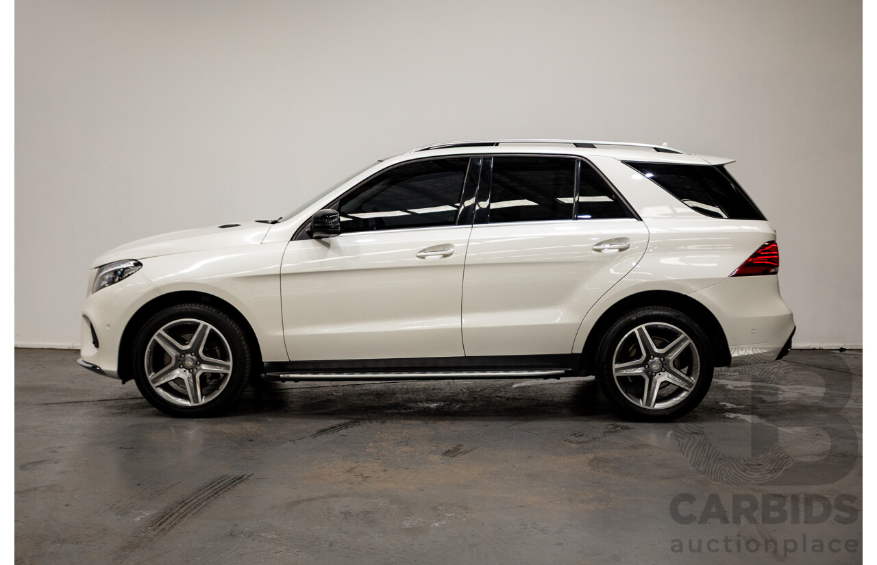 1/2016 Mercedes Benz GLE350d AMG Line (AWD) W166 4d Wagon Diamond White Metallic Turbo Diesel V6 3.0L