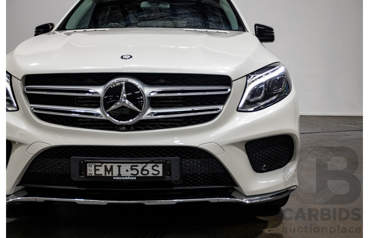 1/2016 Mercedes Benz GLE350d AMG Line (AWD) W166 4d Wagon Diamond White Metallic Turbo Diesel V6 3.0L