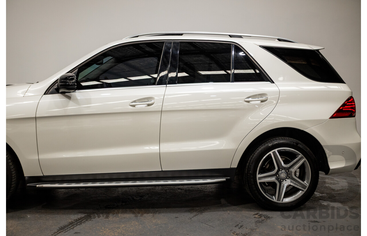 1/2016 Mercedes Benz GLE350d AMG Line (AWD) W166 4d Wagon Diamond White Metallic Turbo Diesel V6 3.0L