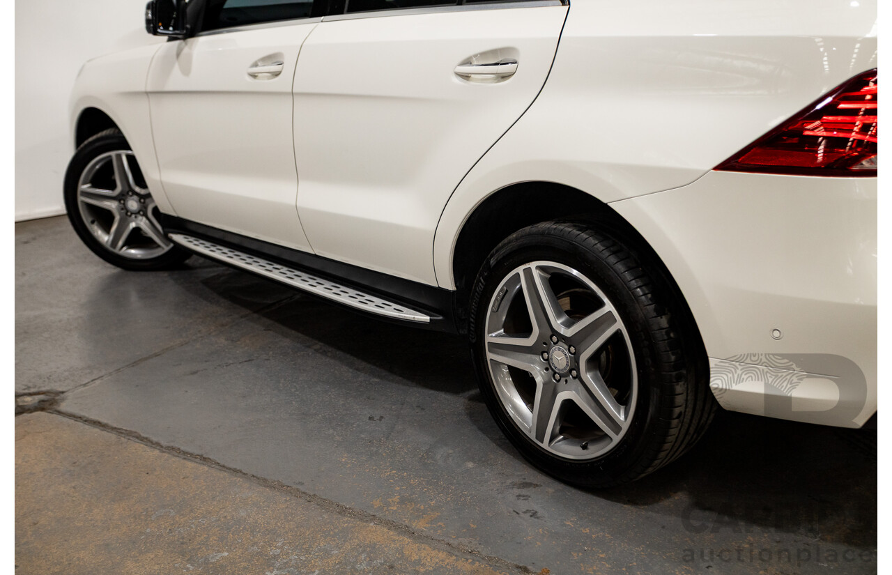 1/2016 Mercedes Benz GLE350d AMG Line (AWD) W166 4d Wagon Diamond White Metallic Turbo Diesel V6 3.0L