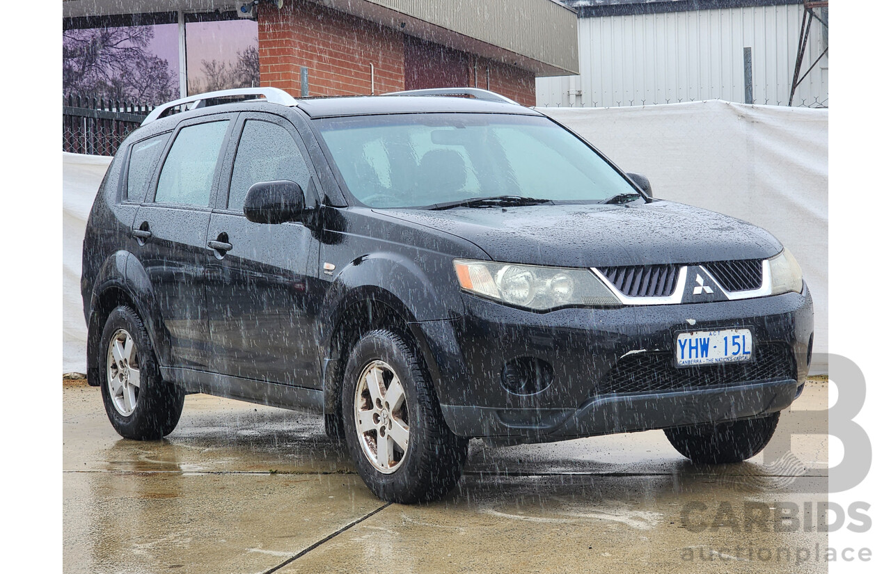 12/2008 Mitsubishi Outlander LS ZG MY08 4d Wagon Black 2.4L