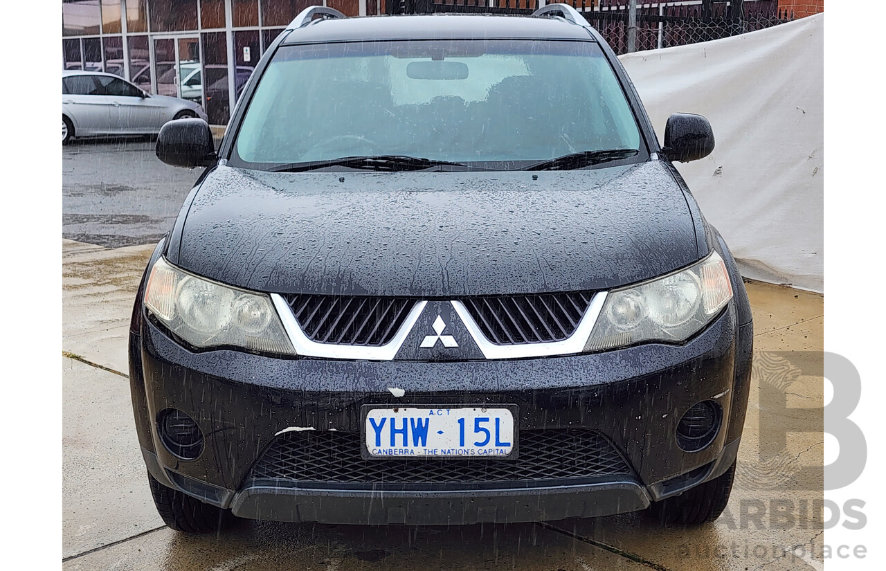 12/2008 Mitsubishi Outlander LS ZG MY08 4d Wagon Black 2.4L