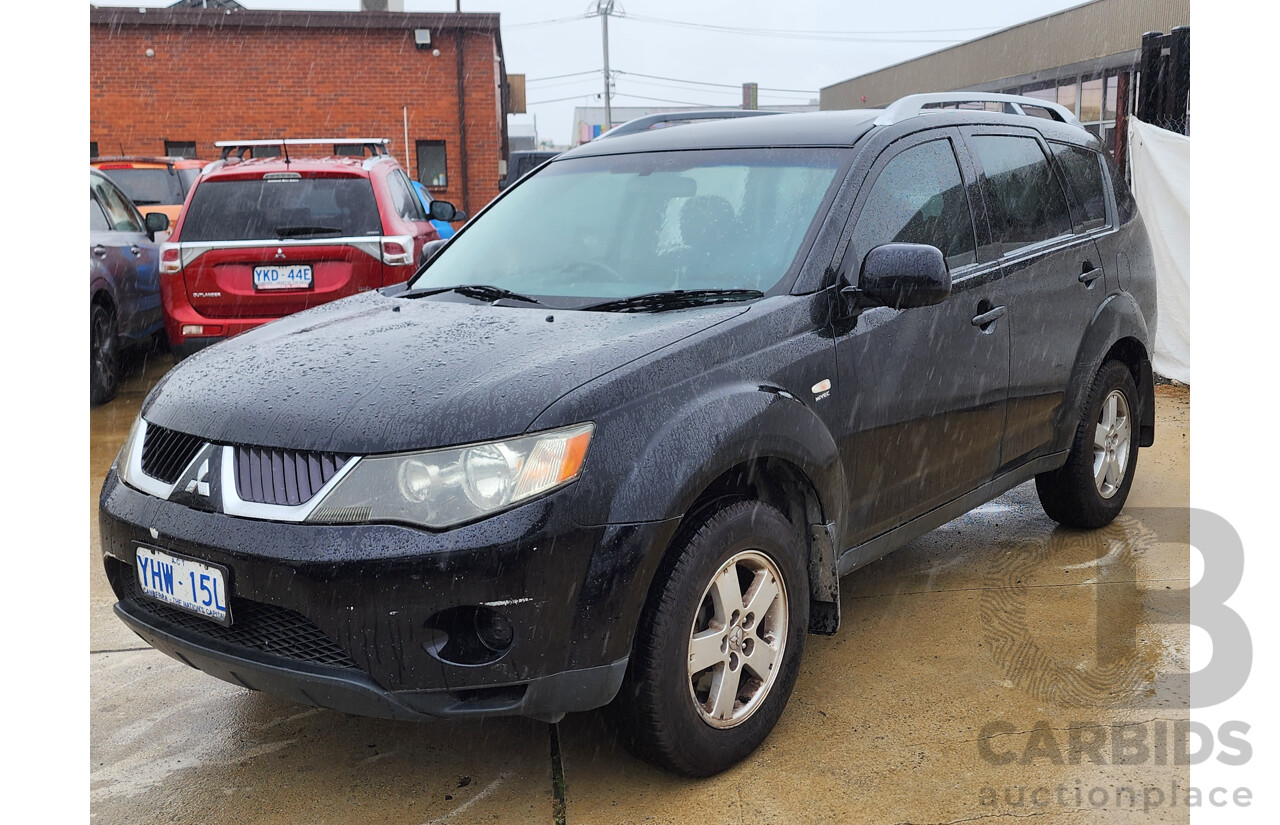 12/2008 Mitsubishi Outlander LS ZG MY08 4d Wagon Black 2.4L