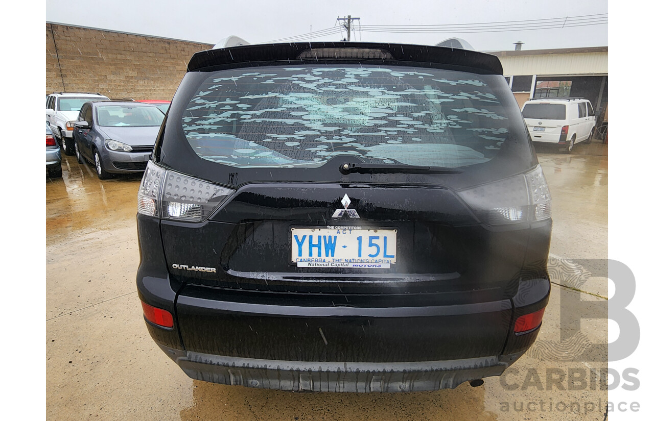 12/2008 Mitsubishi Outlander LS ZG MY08 4d Wagon Black 2.4L
