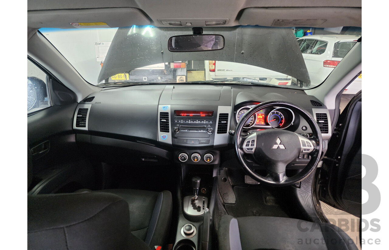 12/2008 Mitsubishi Outlander LS ZG MY08 4d Wagon Black 2.4L