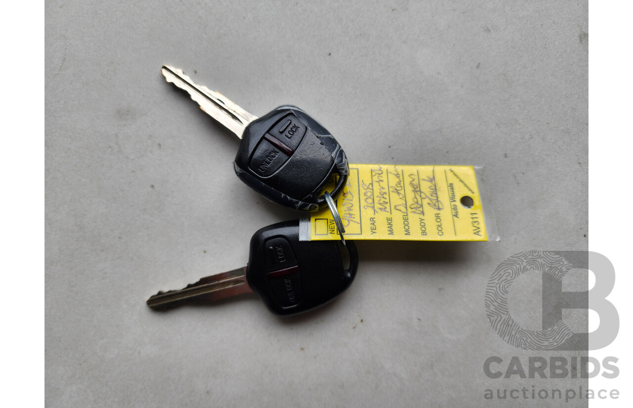 12/2008 Mitsubishi Outlander LS ZG MY08 4d Wagon Black 2.4L