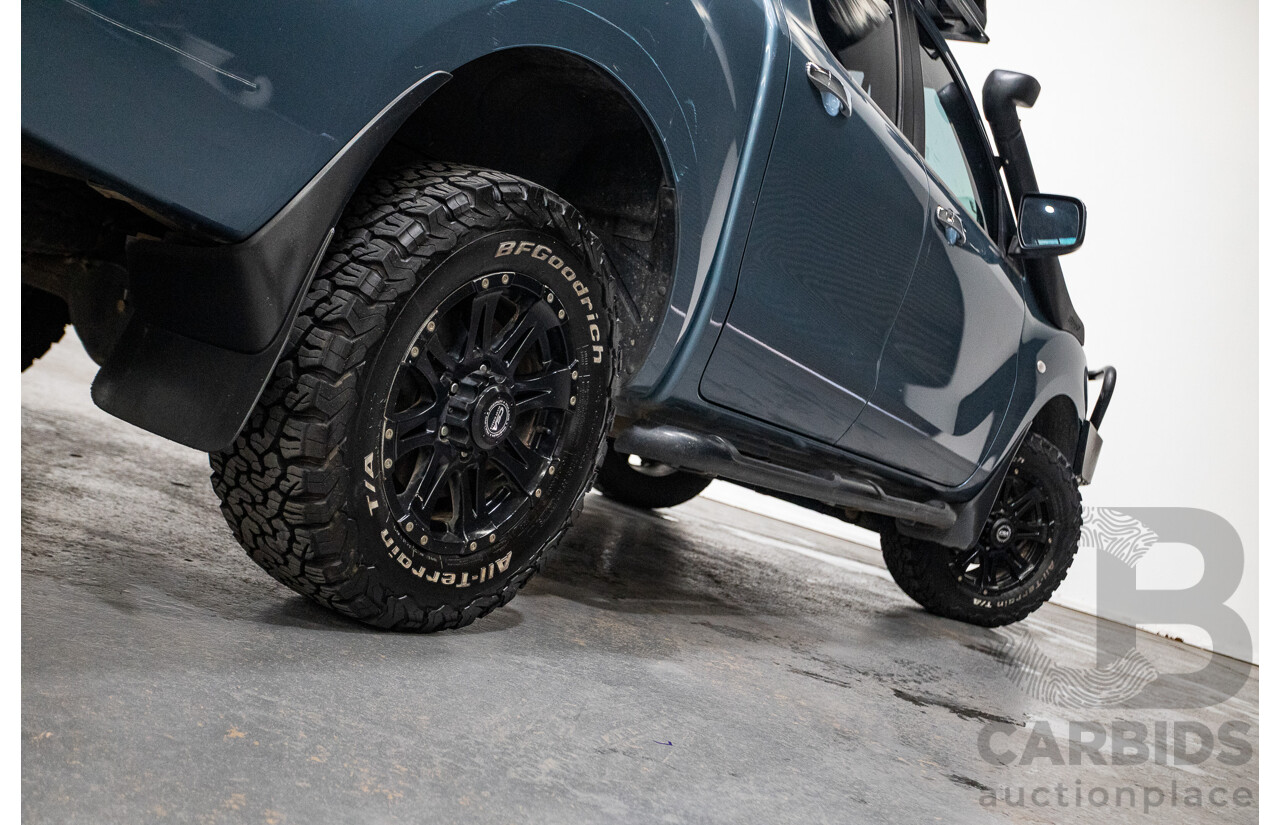 11/2013 Mazda BT-50 GT (4x4) UP MY13 Dual Cab Utility Aurora Blue Metallic Turbo Diesel 3.2L