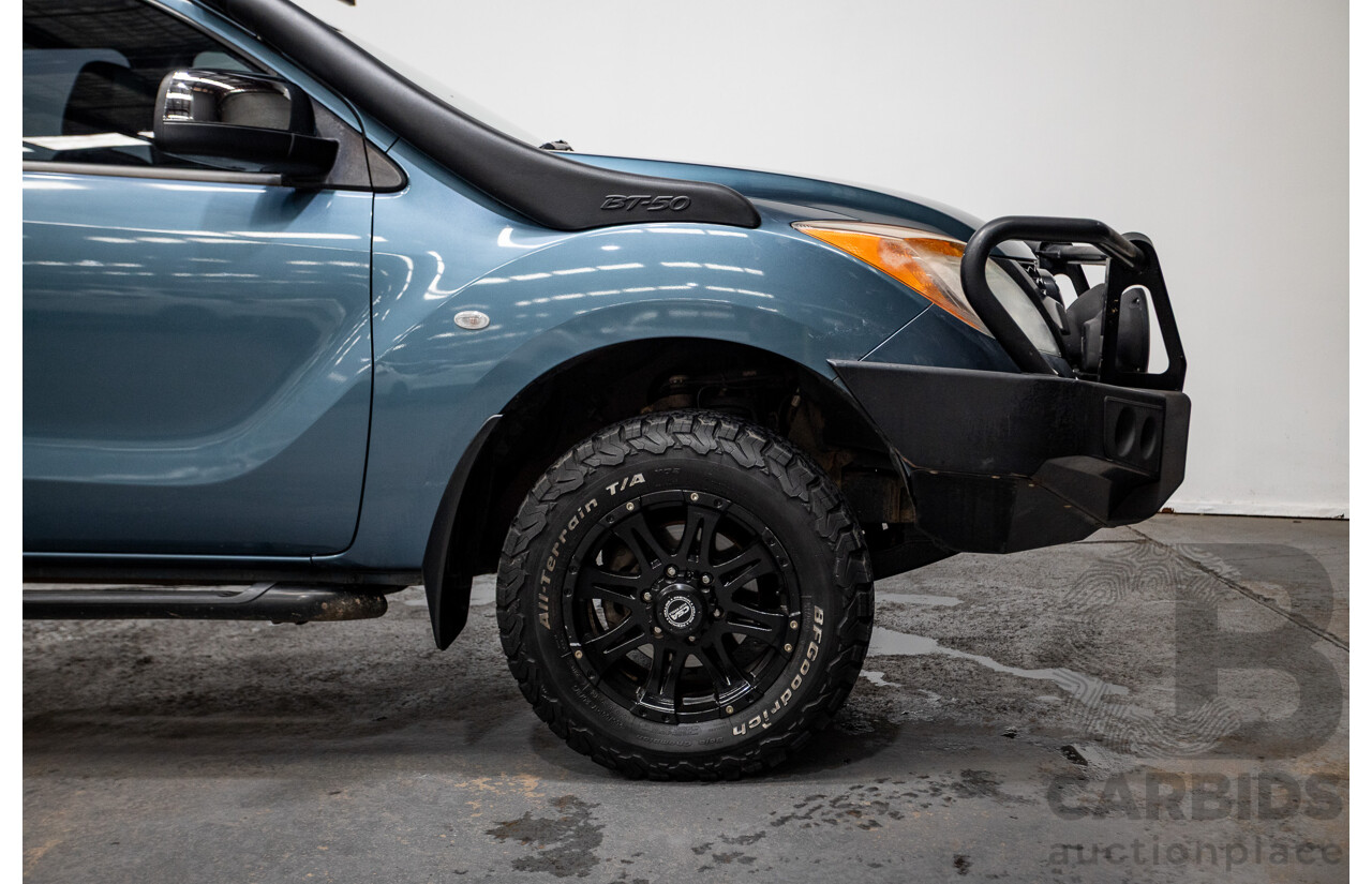 11/2013 Mazda BT-50 GT (4x4) UP MY13 Dual Cab Utility Aurora Blue Metallic Turbo Diesel 3.2L