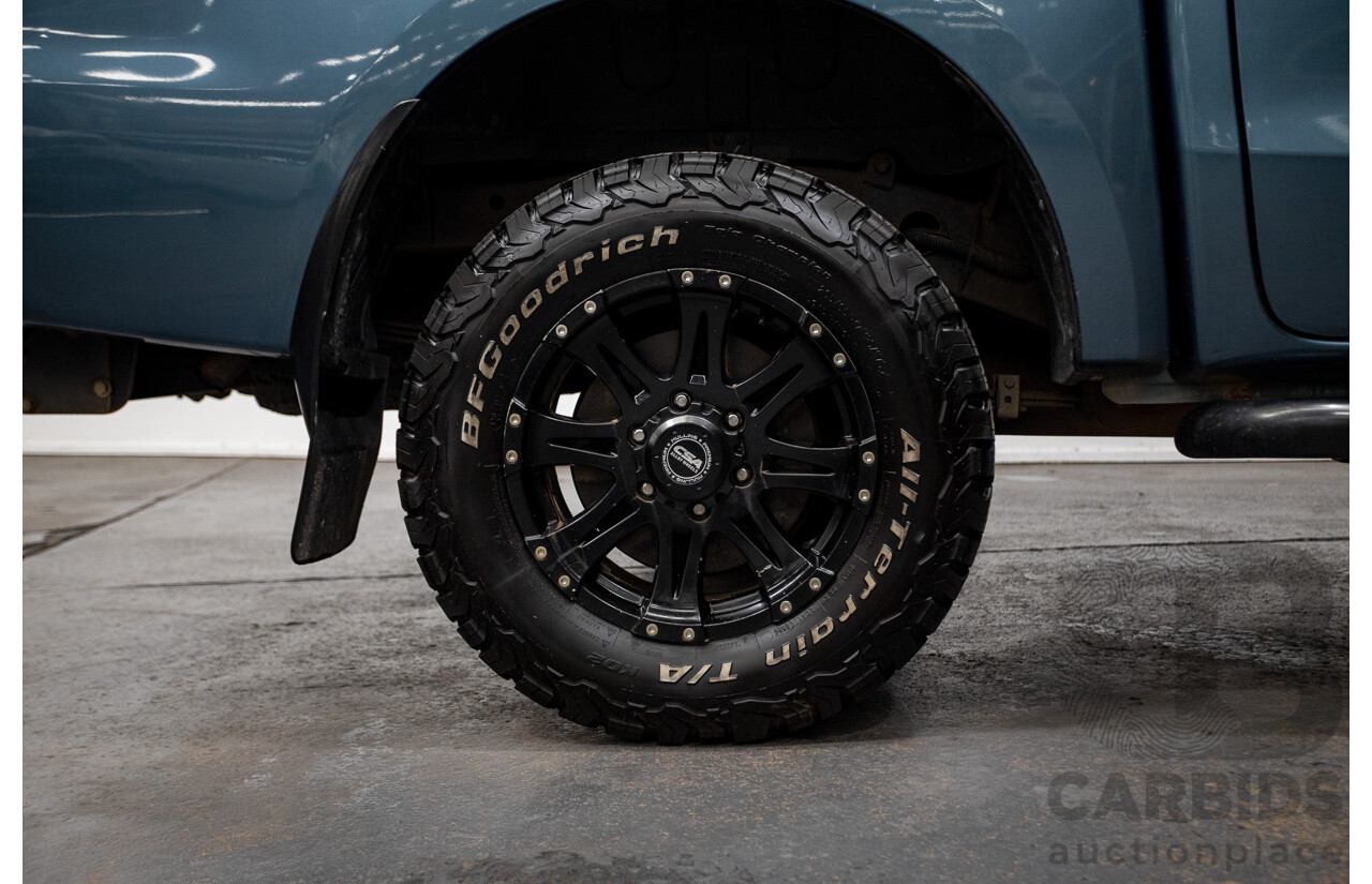 11/2013 Mazda BT-50 GT (4x4) UP MY13 Dual Cab Utility Aurora Blue Metallic Turbo Diesel 3.2L