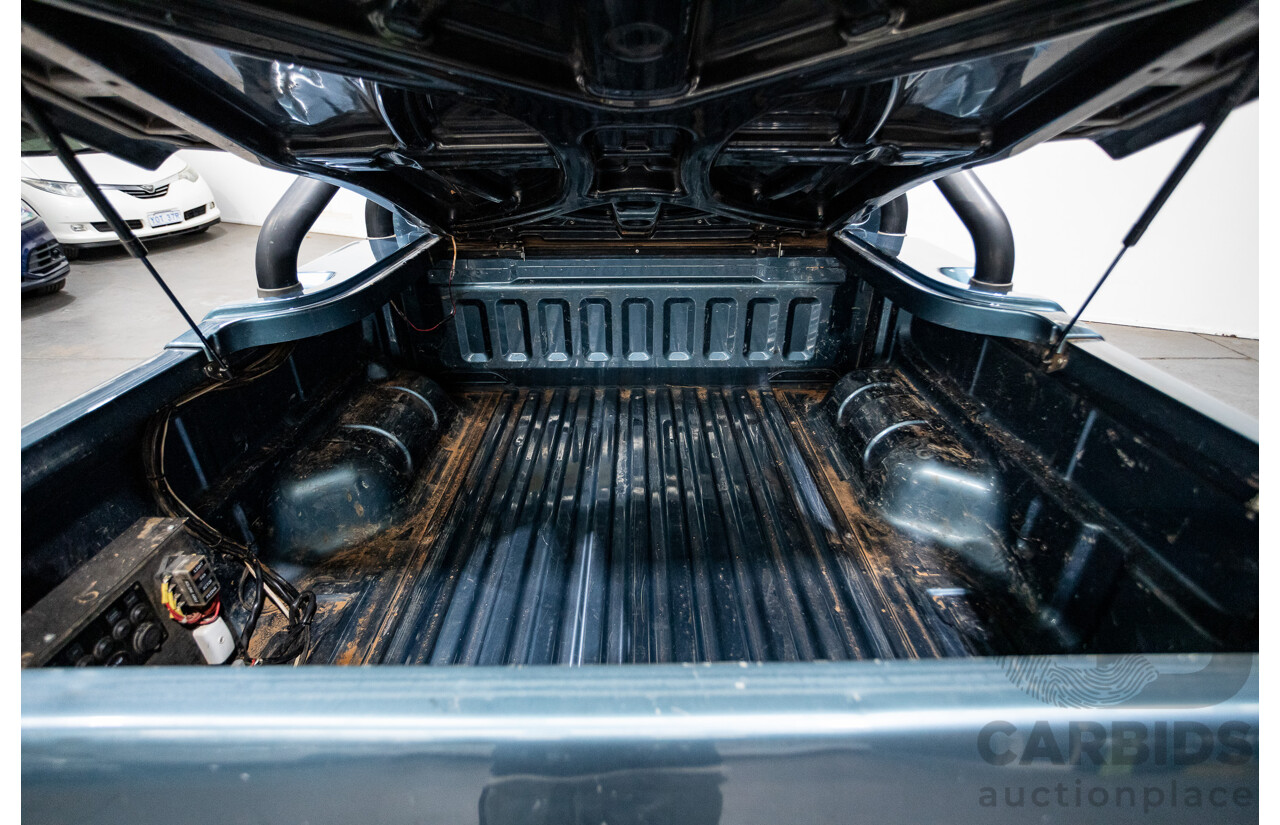 11/2013 Mazda BT-50 GT (4x4) UP MY13 Dual Cab Utility Aurora Blue Metallic Turbo Diesel 3.2L