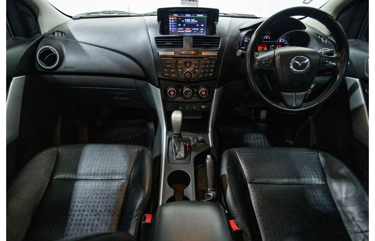 11/2013 Mazda BT-50 GT (4x4) UP MY13 Dual Cab Utility Aurora Blue Metallic Turbo Diesel 3.2L