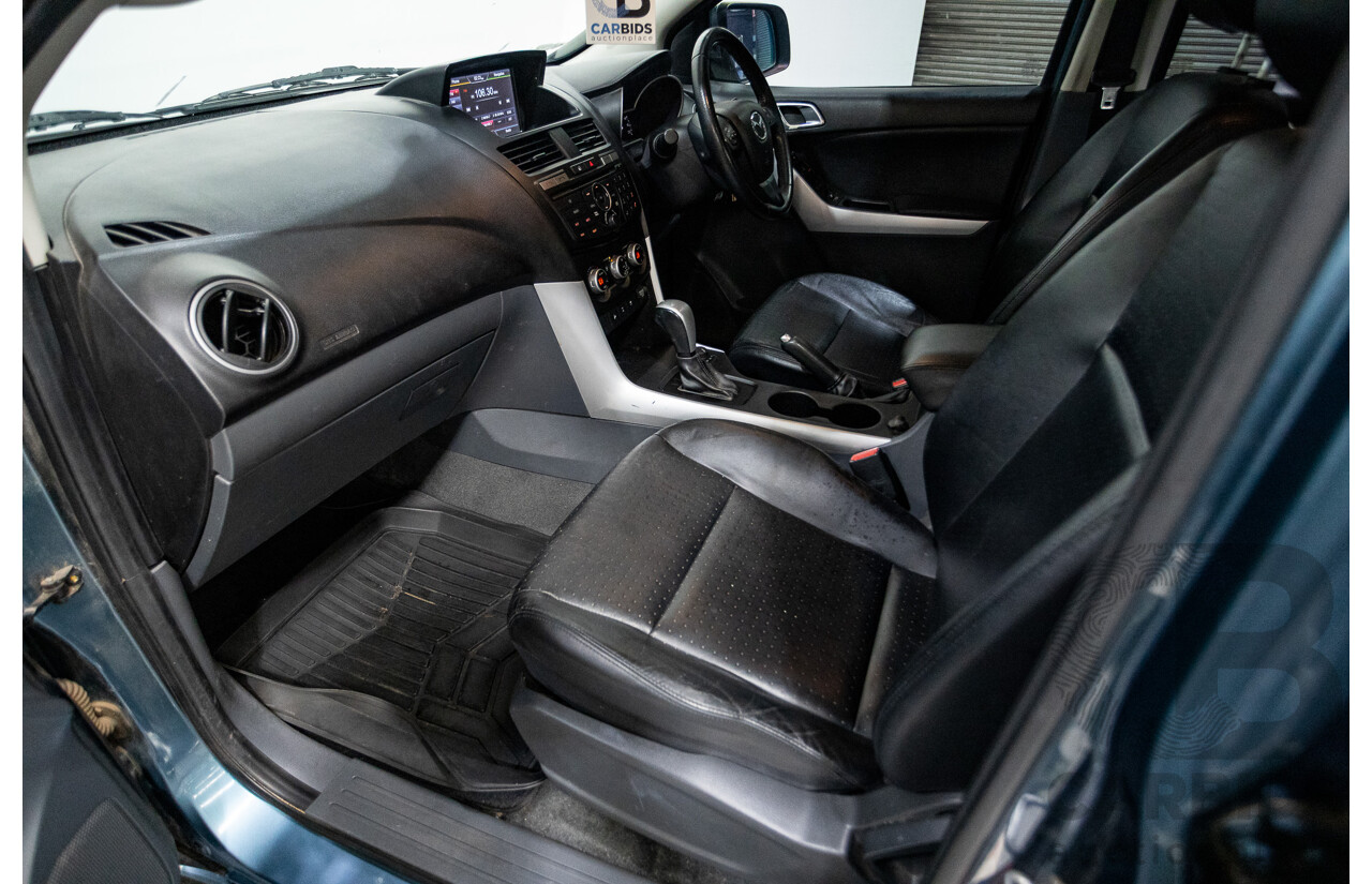 11/2013 Mazda BT-50 GT (4x4) UP MY13 Dual Cab Utility Aurora Blue Metallic Turbo Diesel 3.2L