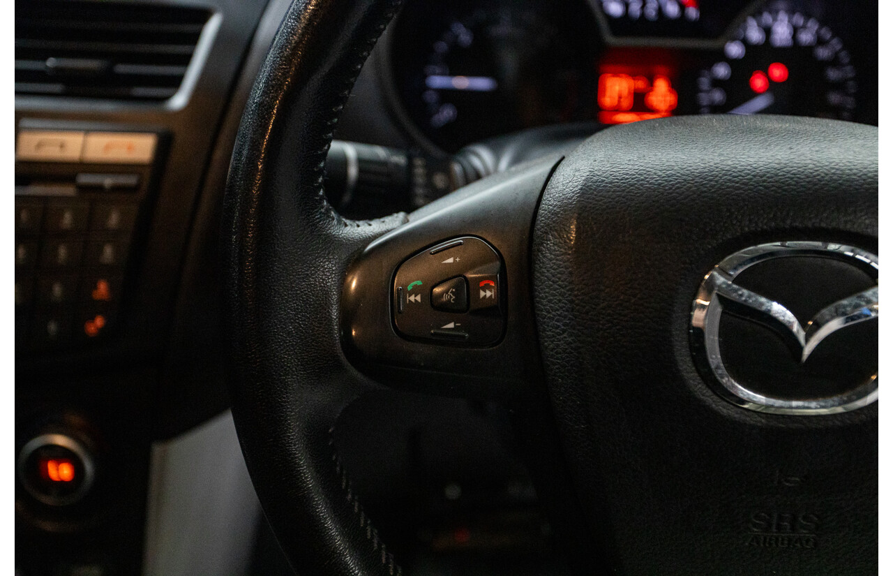 11/2013 Mazda BT-50 GT (4x4) UP MY13 Dual Cab Utility Aurora Blue Metallic Turbo Diesel 3.2L