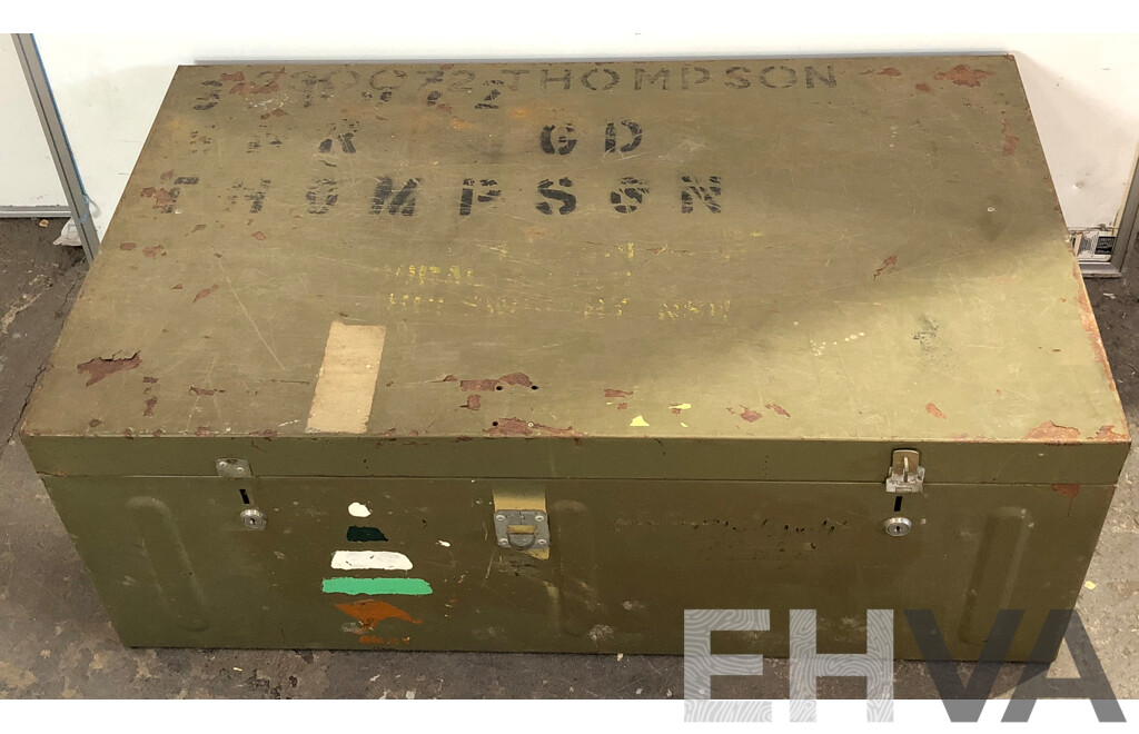 Metal Military Foot Locker