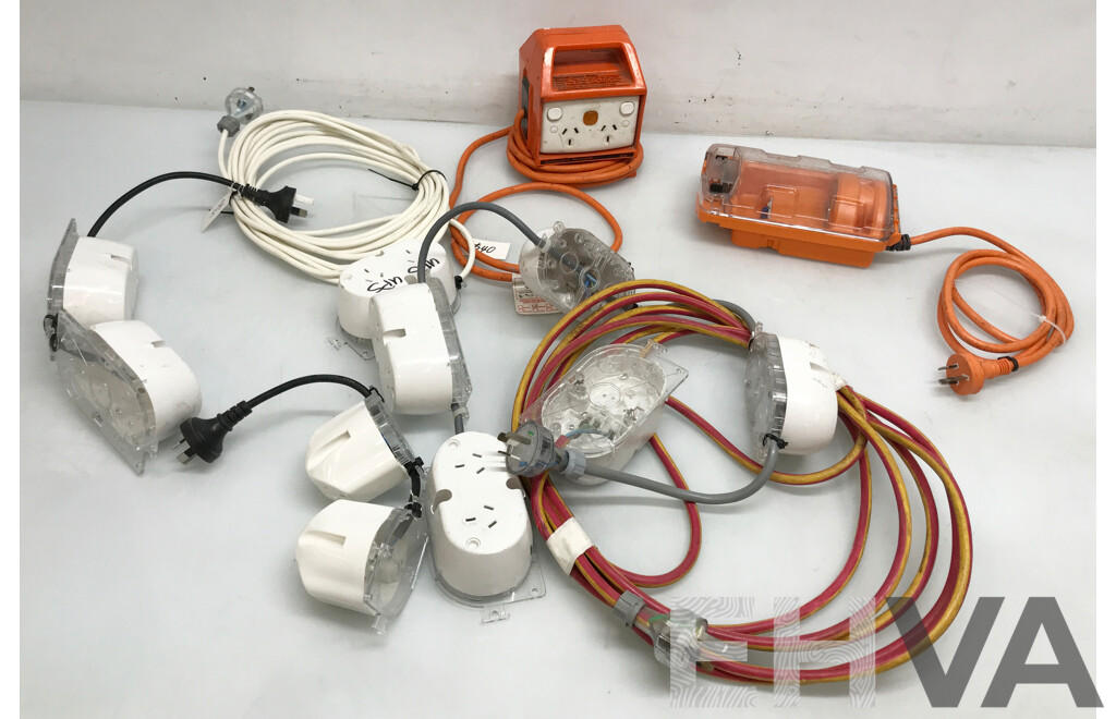 Assorted Lot of Power Boards and Extension Cables