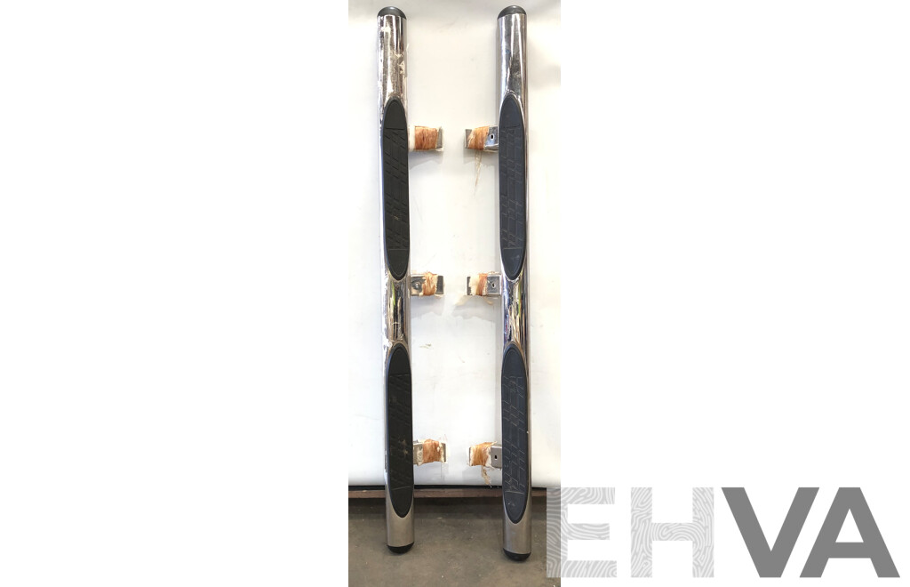 2017 VW Amarok Genuine Dual Cab Chrome Side Steps Left and Right Set of 2