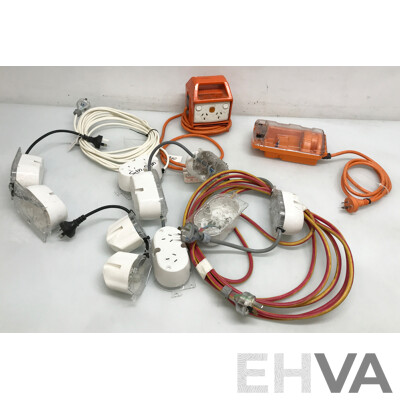 Assorted Lot of Power Boards and Extension Cables
