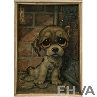 Girard Goodenow, (20th Century, American, 1912-1984), Sad Pup & Sad Kitty (1960s), Pair of Iconic Vintage Prints of Original, 36.5 x 26 cm (largest frame) (2)