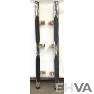 2017 VW Amarok Genuine Dual Cab Chrome Side Steps Left and Right Set of 2