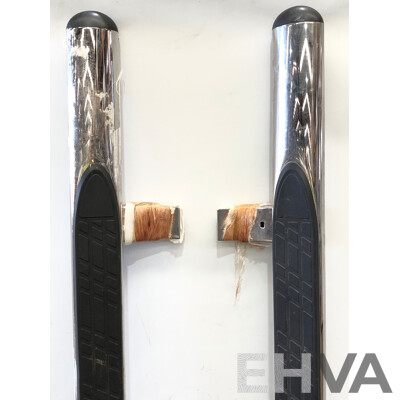 2017 VW Amarok Genuine Dual Cab Chrome Side Steps Left and Right Set of 2