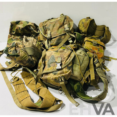 Collection of Military Webbing, Pouches, Canteens and More