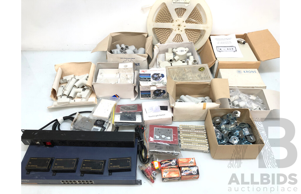 Selection of Networking, Lighting and Electrical Componets