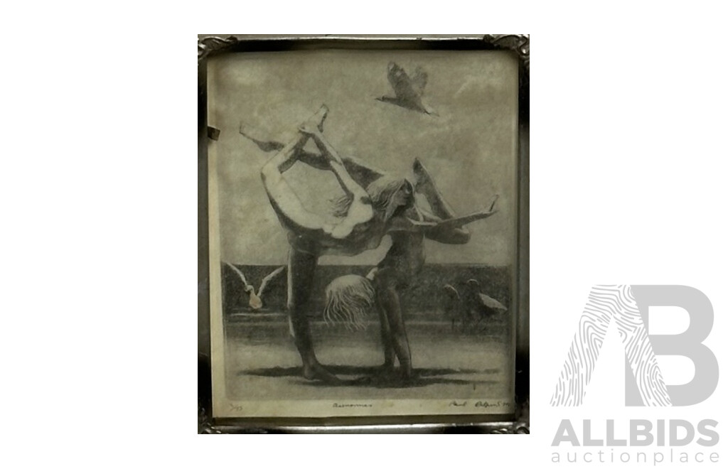 Artists Unknown (Exact Dates Unknown), Anemones, Fairy & White Rose, Trio of Vintage Mixed Media, Photograph of Sketch & Oil on Canvas, 29 x 24 cm (largest frame) (3)