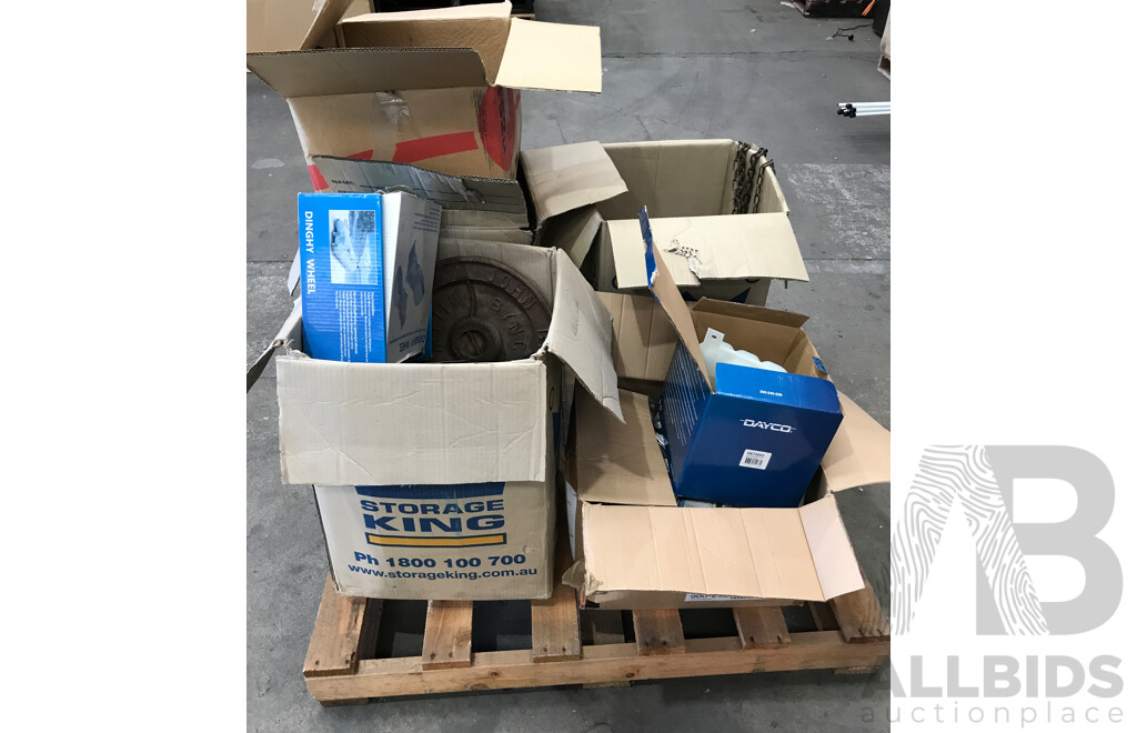 Bulk Lot of Assorted Tools and Lighting & Car Components & Equipment